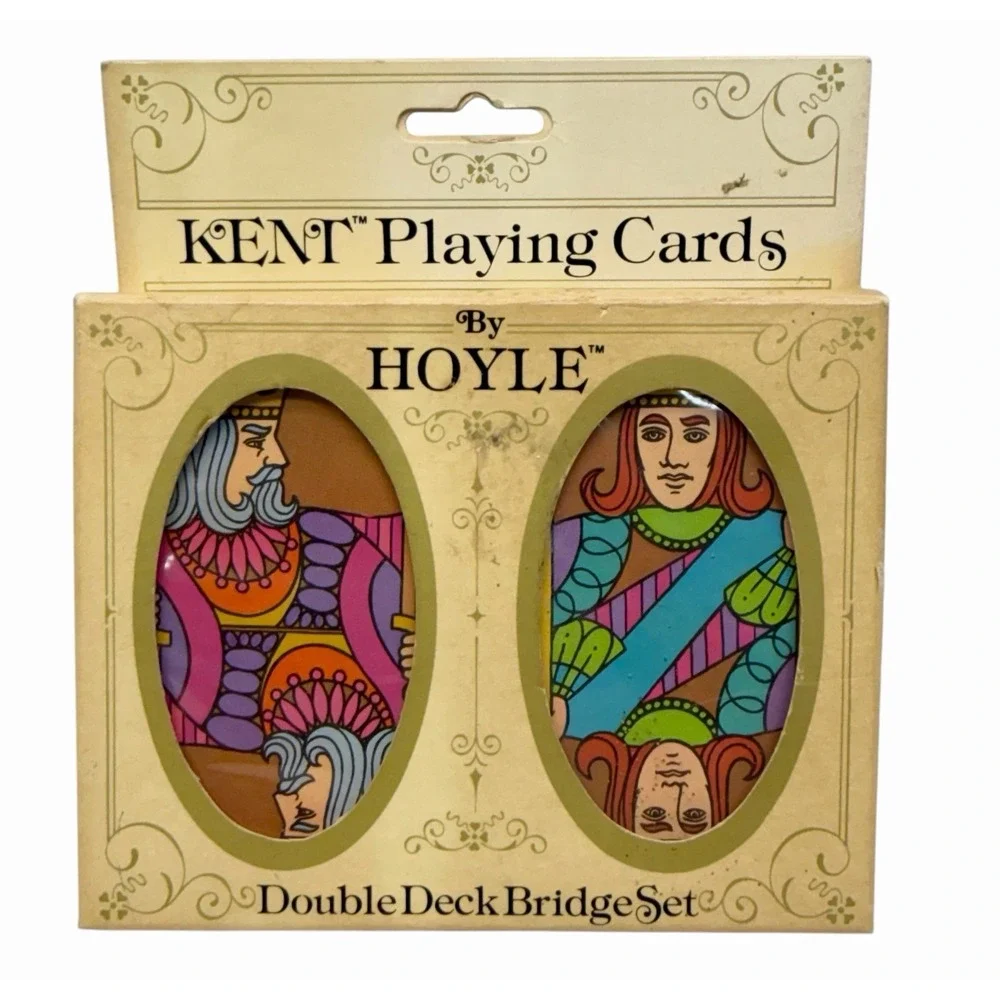 Hoyle Kent Playing Cards Double Deck Bridge Set 3451 Sealed Vintage Cards NEW - Picture 1 of 3